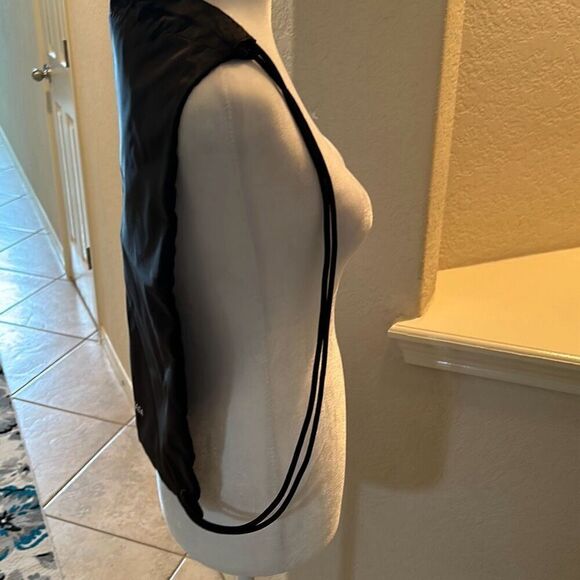 Balenciaga Draw String Bag Black Backpack Dust Cover Backpack Gym Sack New - Picture 6 of 6
